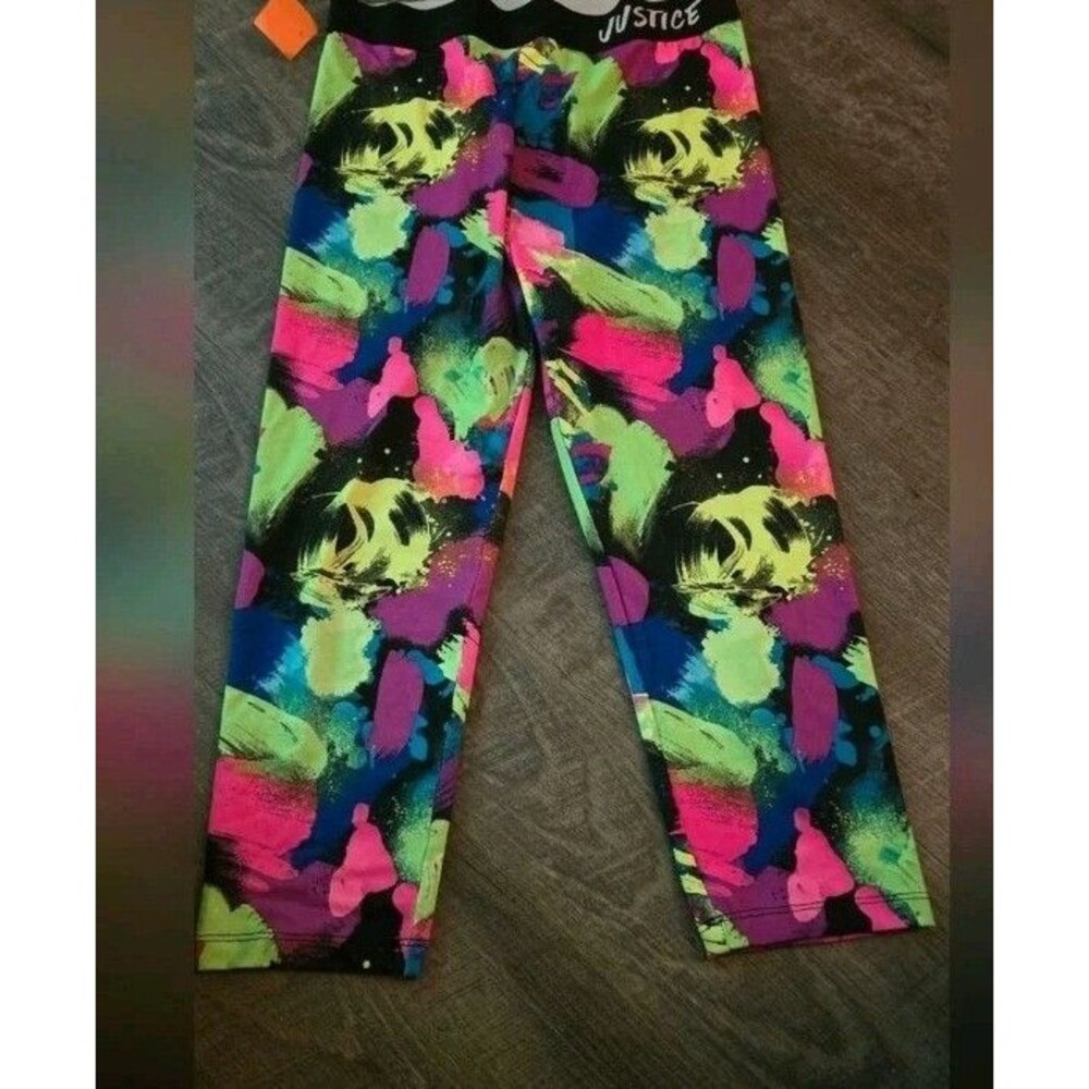 Justice Colorful Athletic Leggings YOUTH GIRLS 18/20